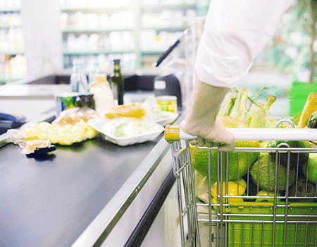grocery store check out aisle